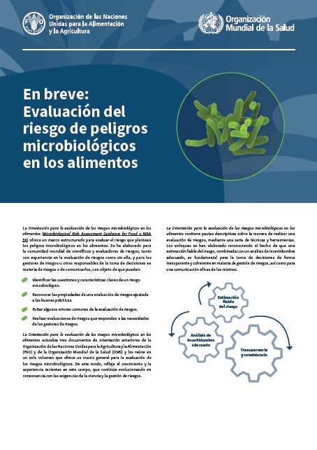 En breve: Evaluación delries go de peligros microbiológicosen los alimentos