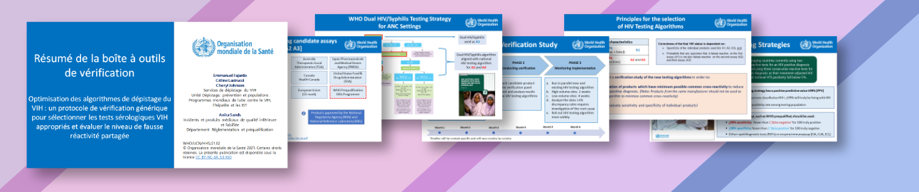 Présentation de la boîte à outils pour optimiser les algorithmes de dépistage du VIH